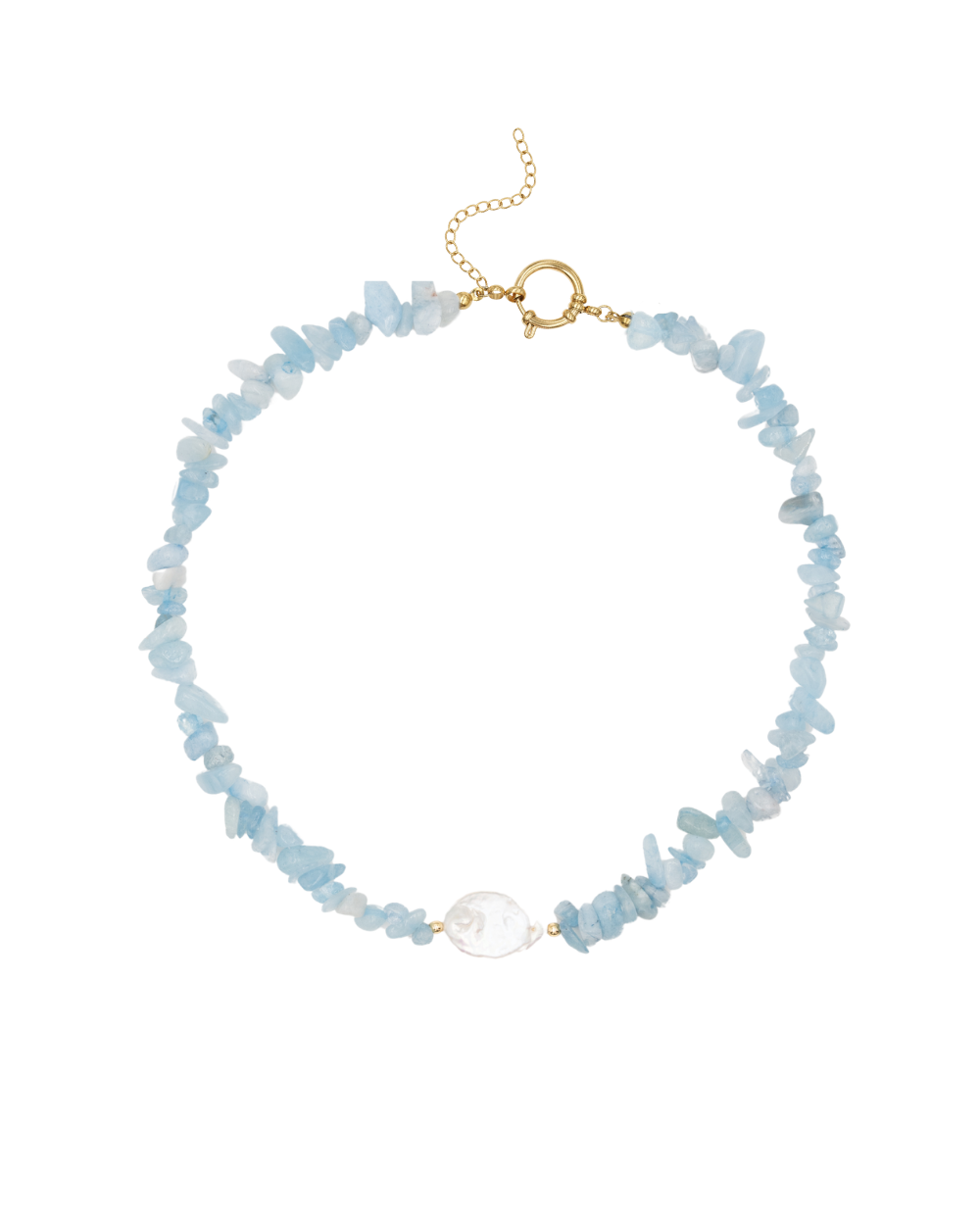Collier Layla - Aigue marine