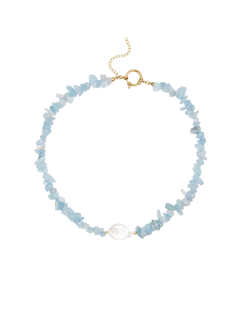 Collier Layla - Aigue marine
