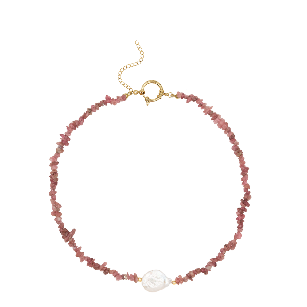 Collier Layla - Tourmaline Rose