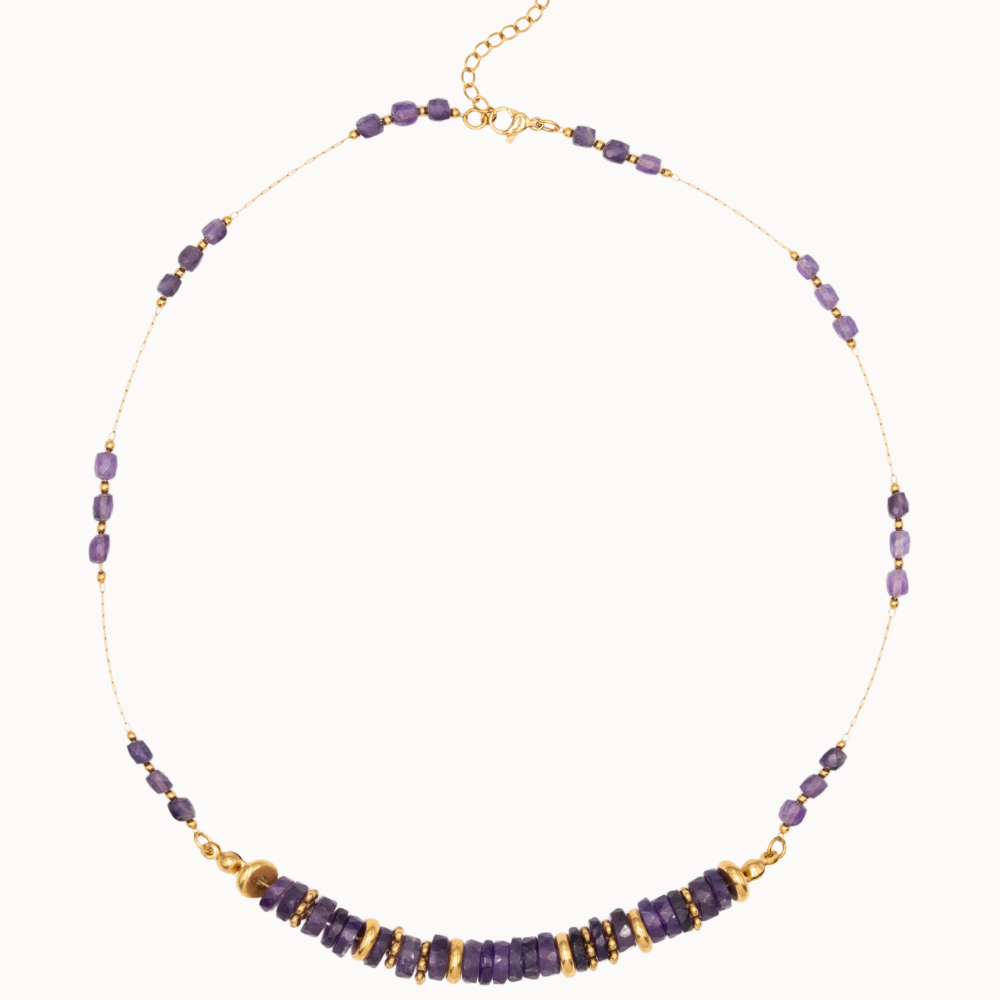 Collier Gaïa - Améthyste