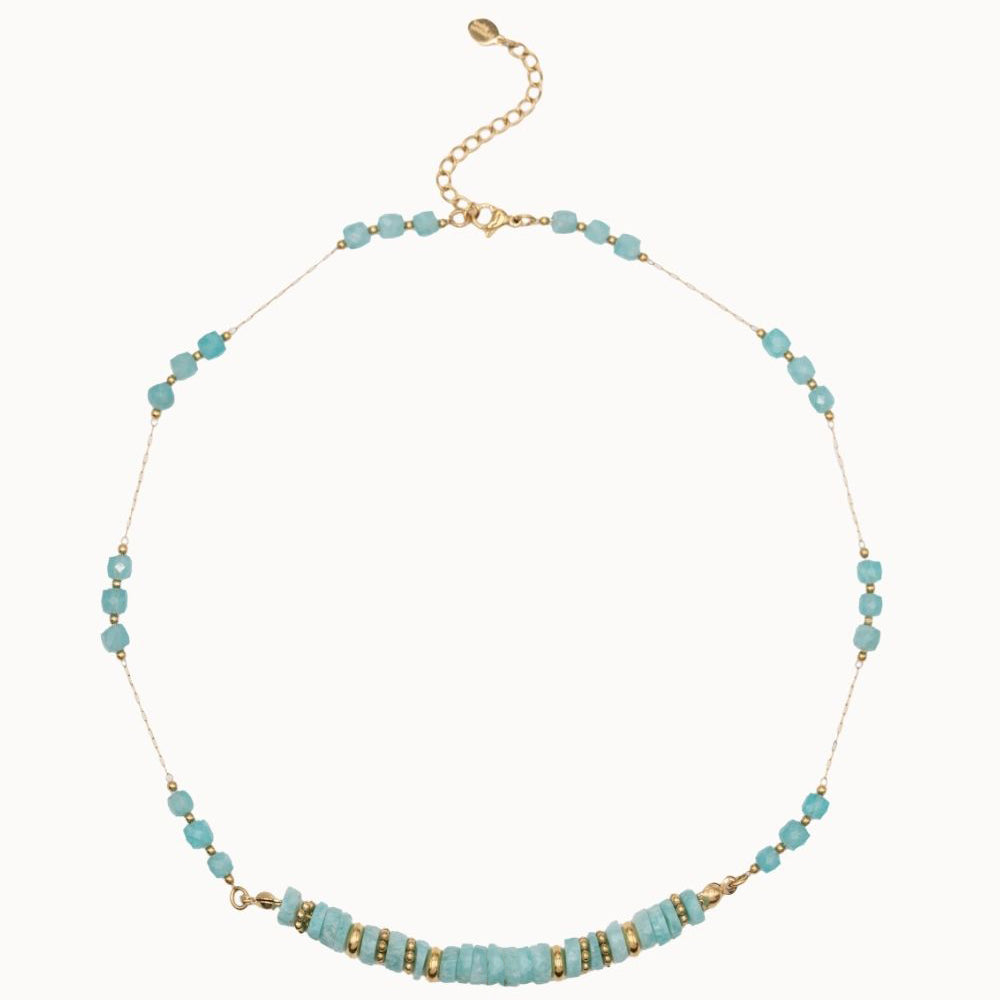 Collier Gaïa - Amazonite