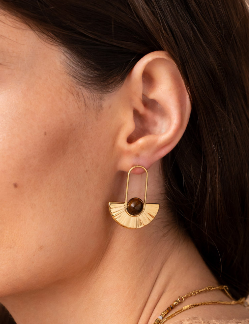 Boucles d'oreilles Rosine