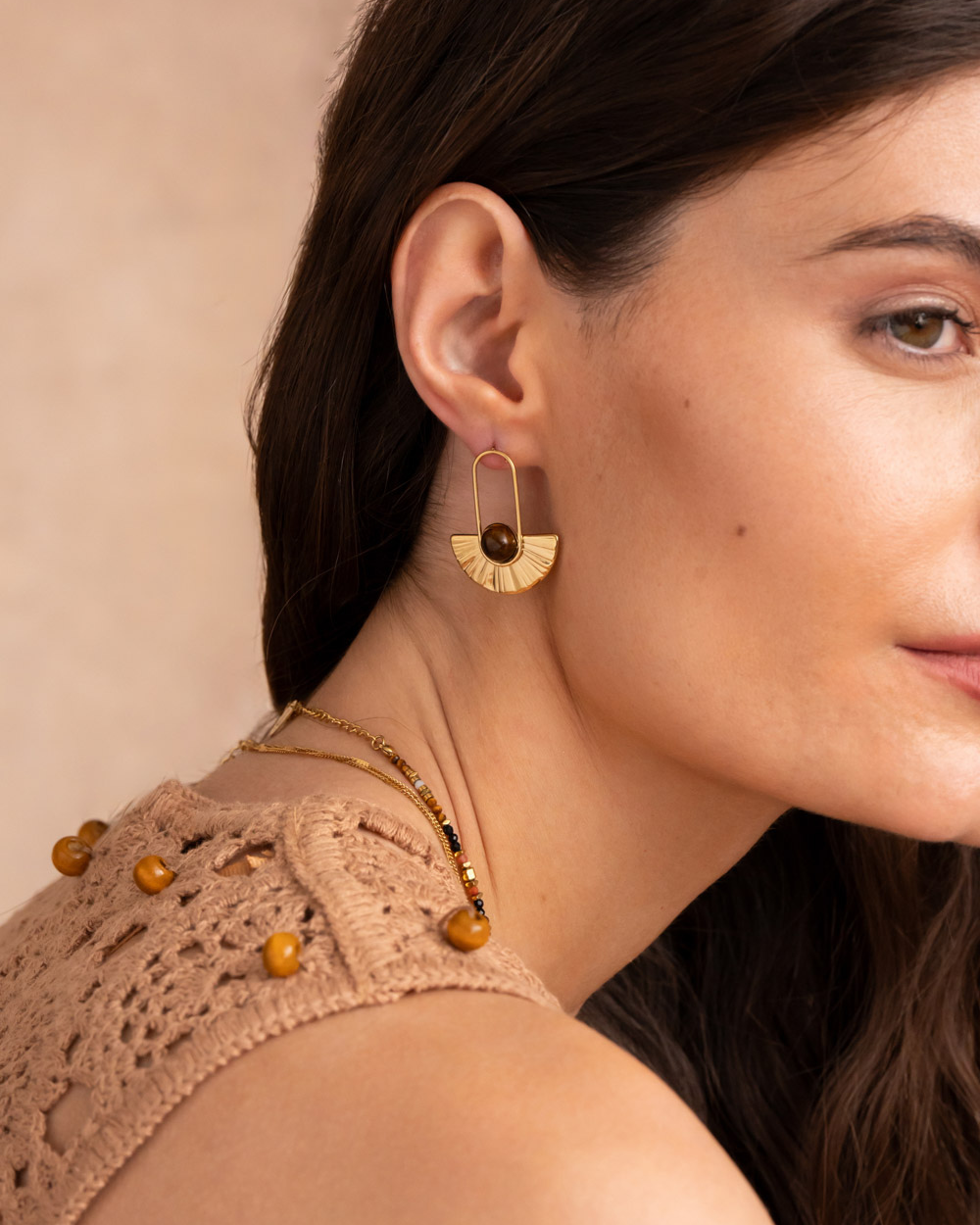 Boucles d'oreilles Rosine