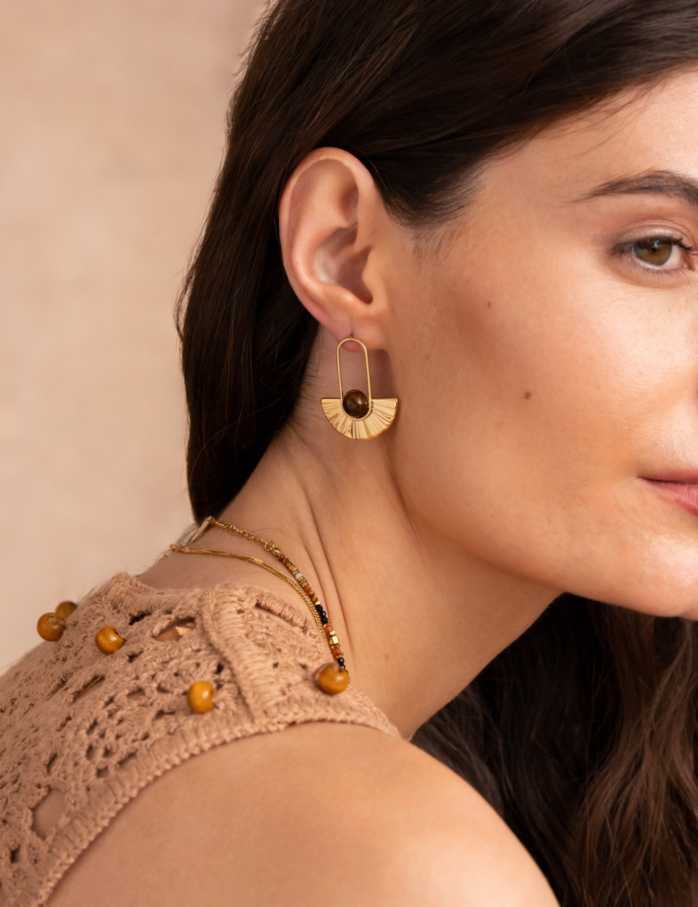 Boucles d'oreilles Rosine