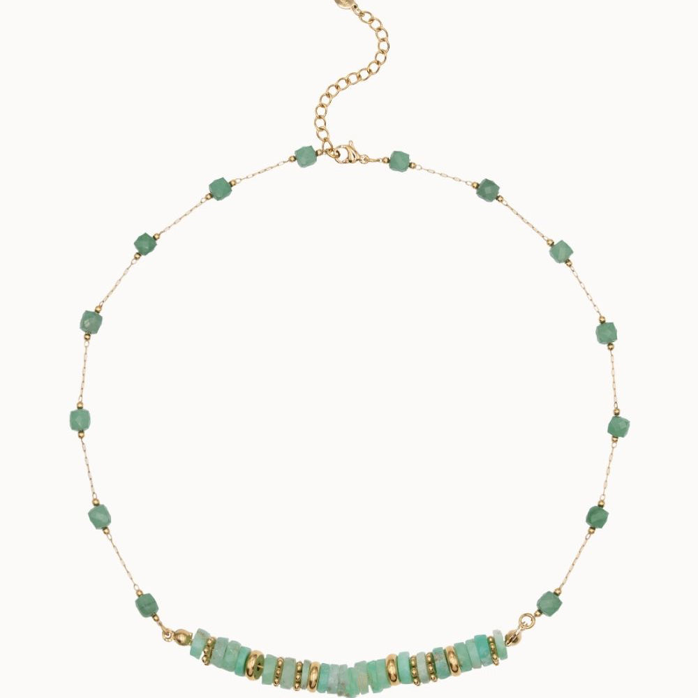Collier Gaïa - Chrysoprase