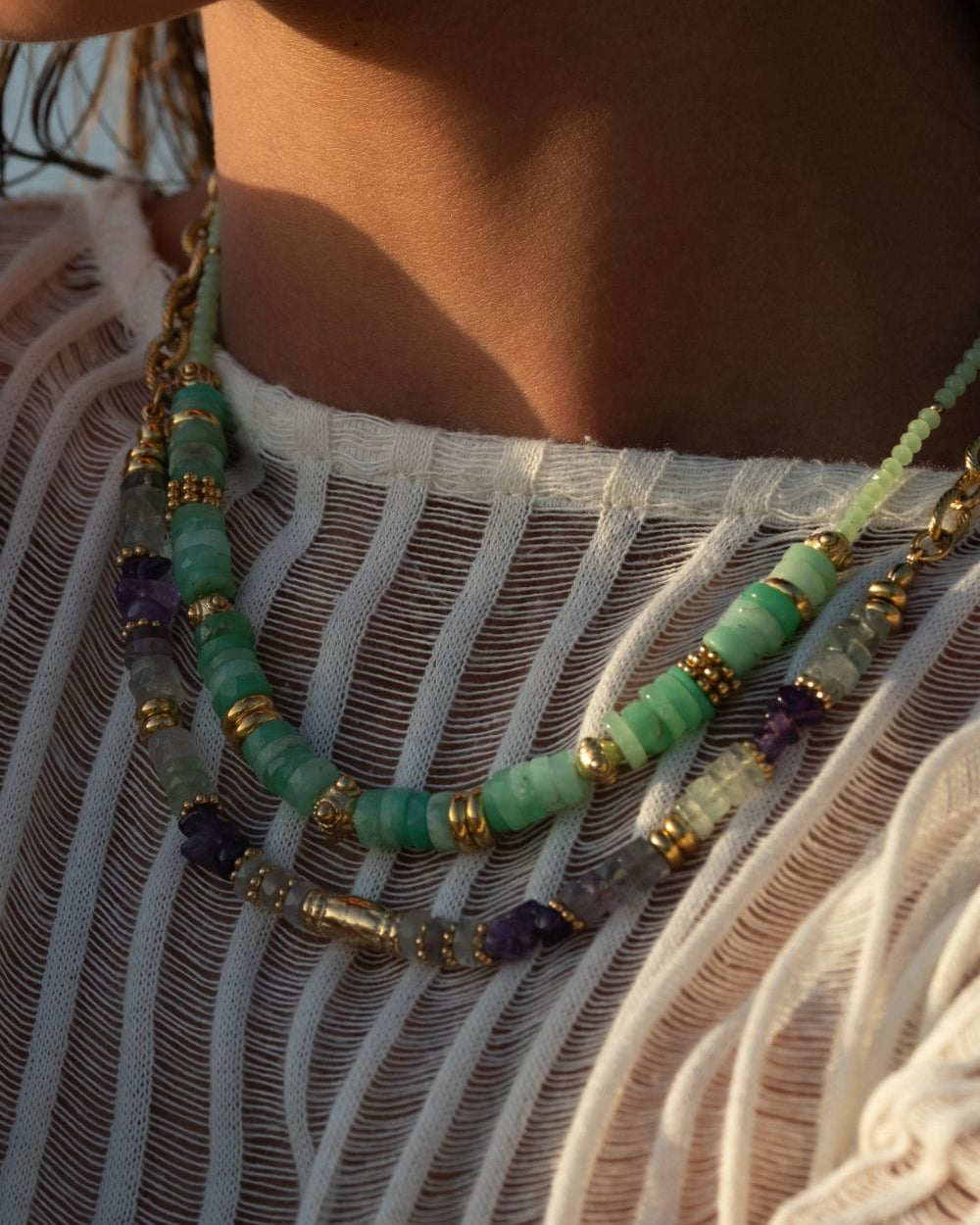 Collier Zélie - Fluorite