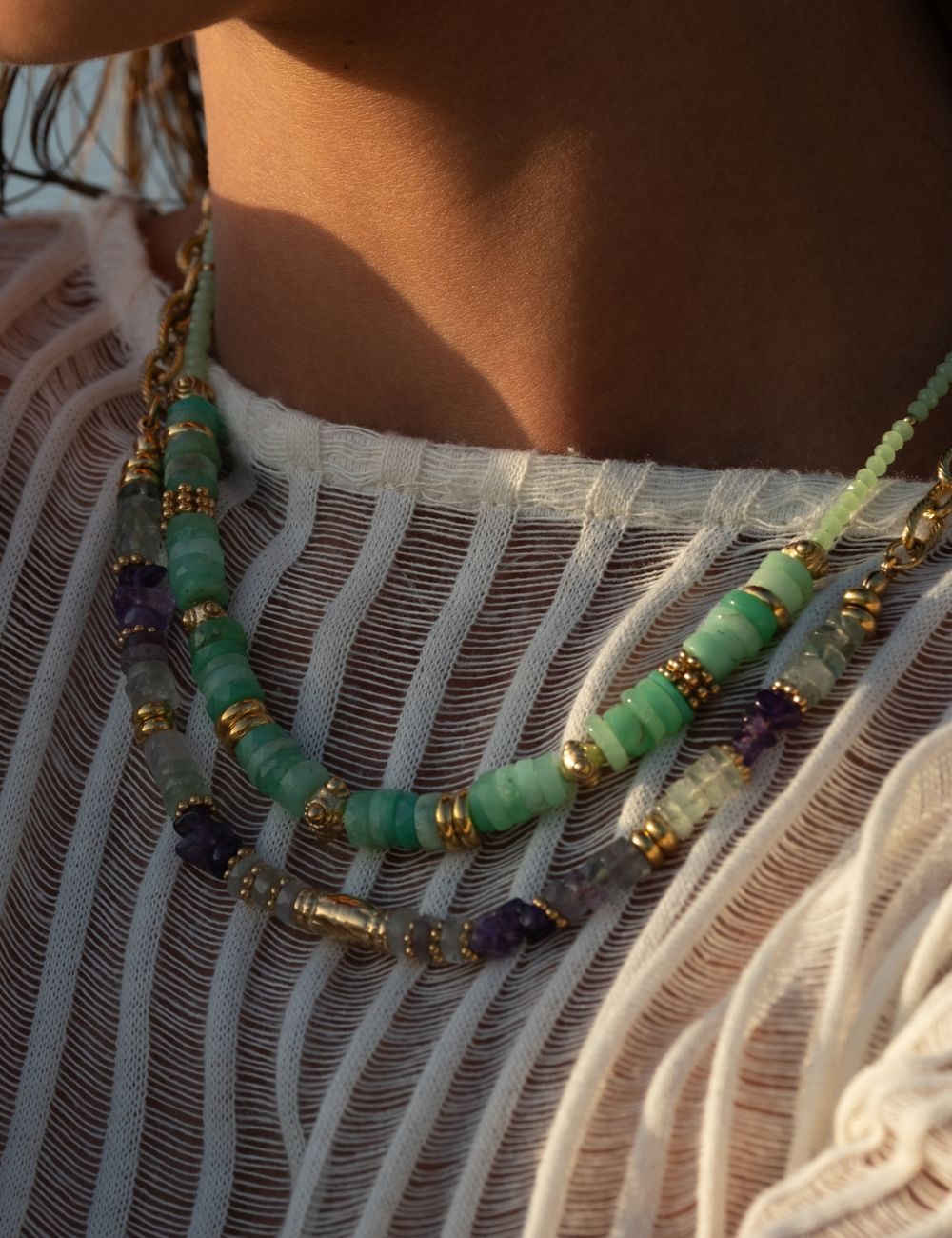 Collier Zélie - Fluorite