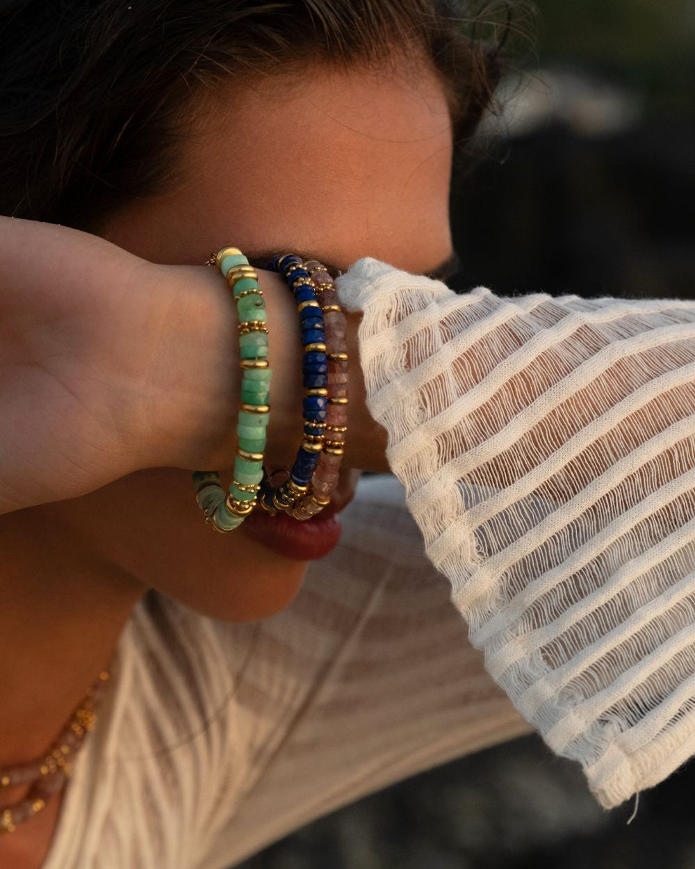 Bracelet Amalia - Quartz Fraise