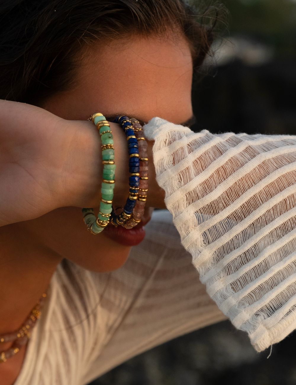 Bracelet Amalia - Quartz Fraise