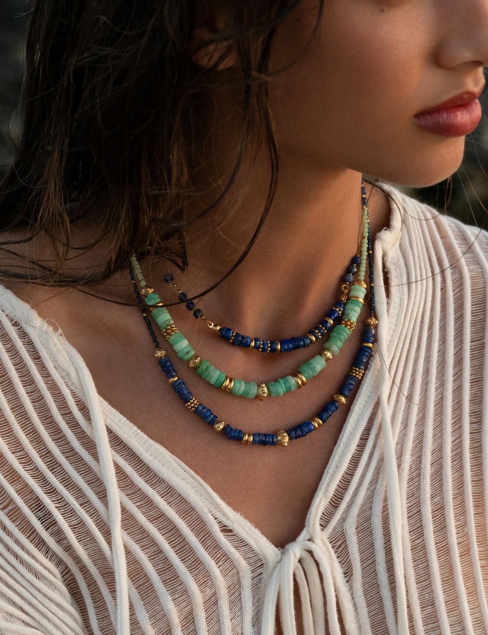 Collier Amalia - Chrysoprase