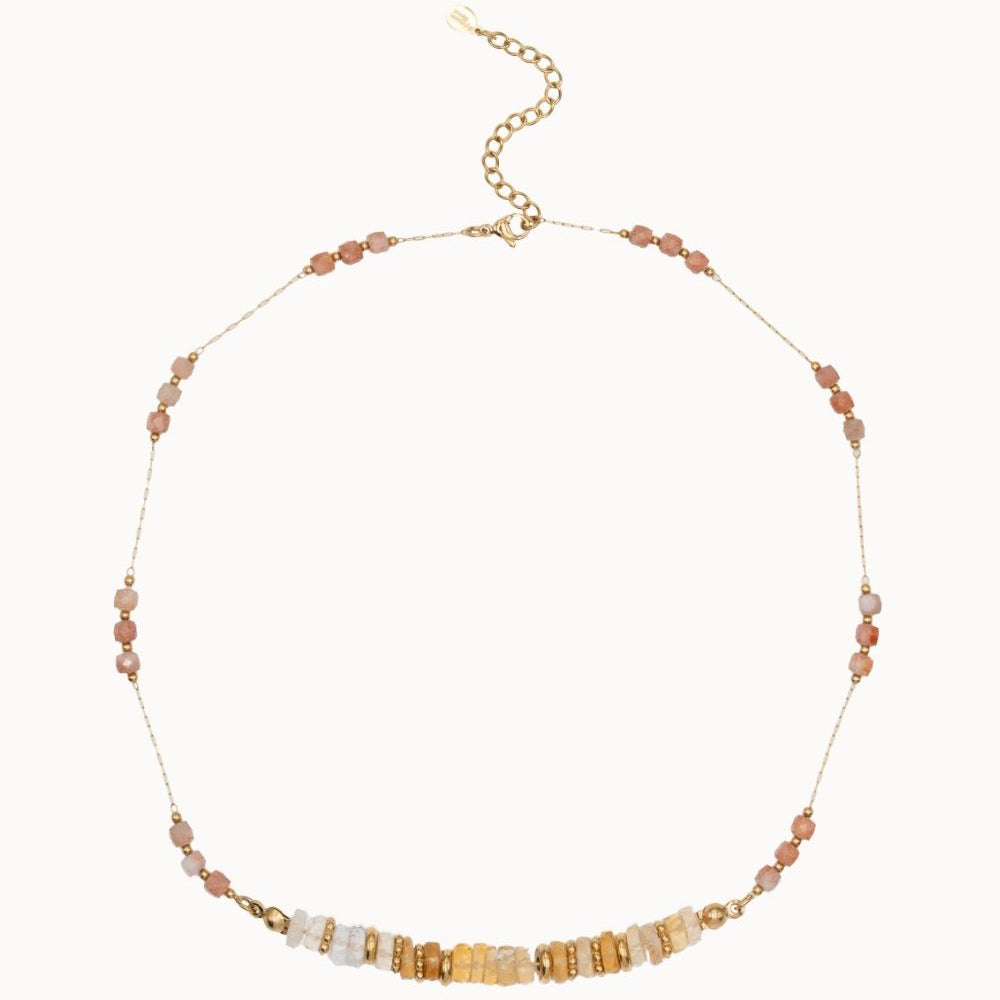 Collier Gaïa - Citrine