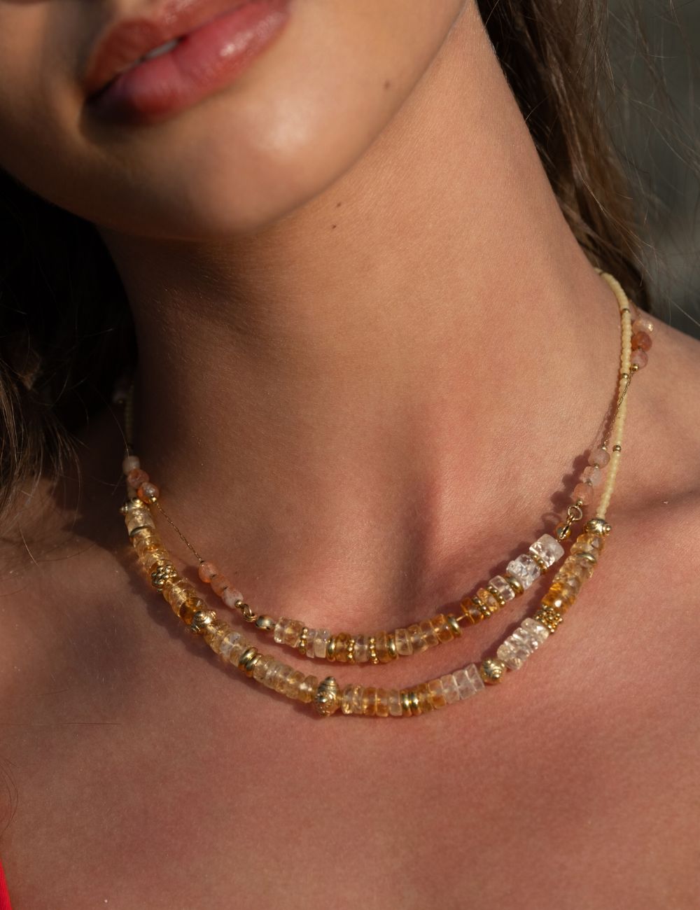 Collier Gaïa - Citrine