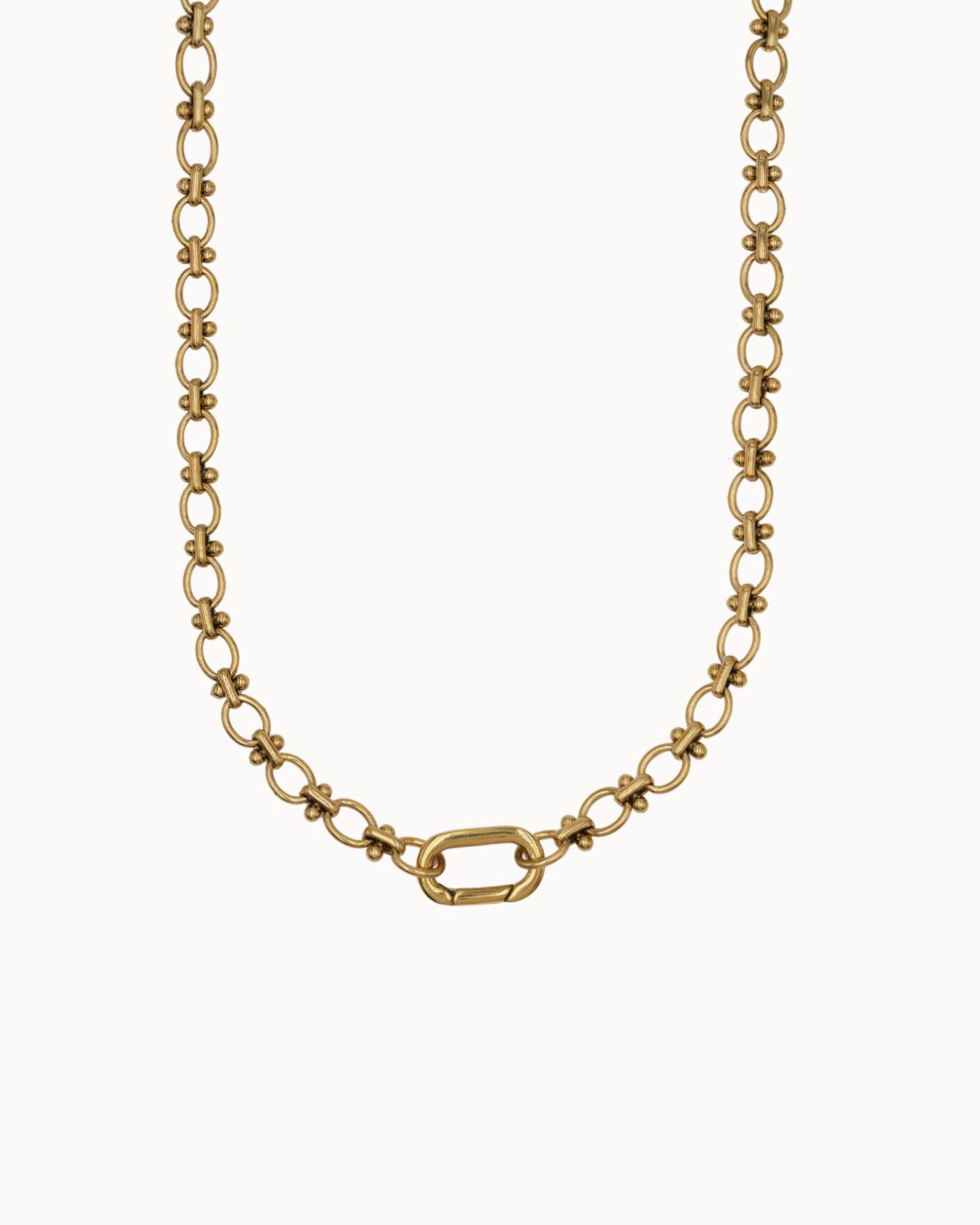 Collier - Chaine Jaseron perlée