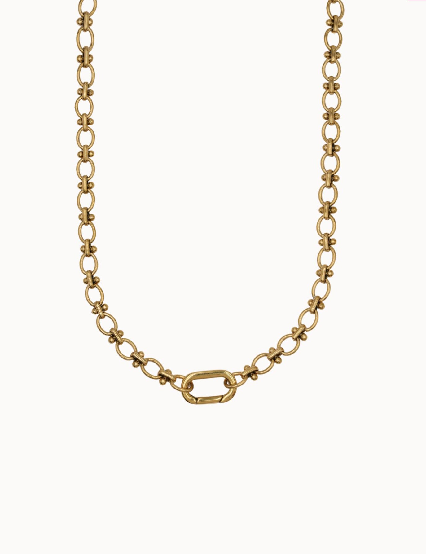 Collier - Chaine Jaseron perlée
