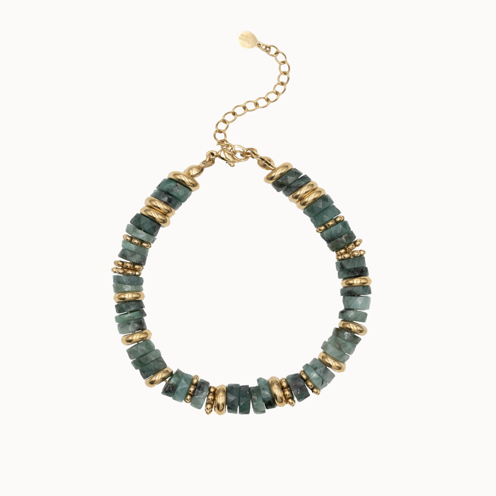 Bracelet Amalia - Émeraude colombienne