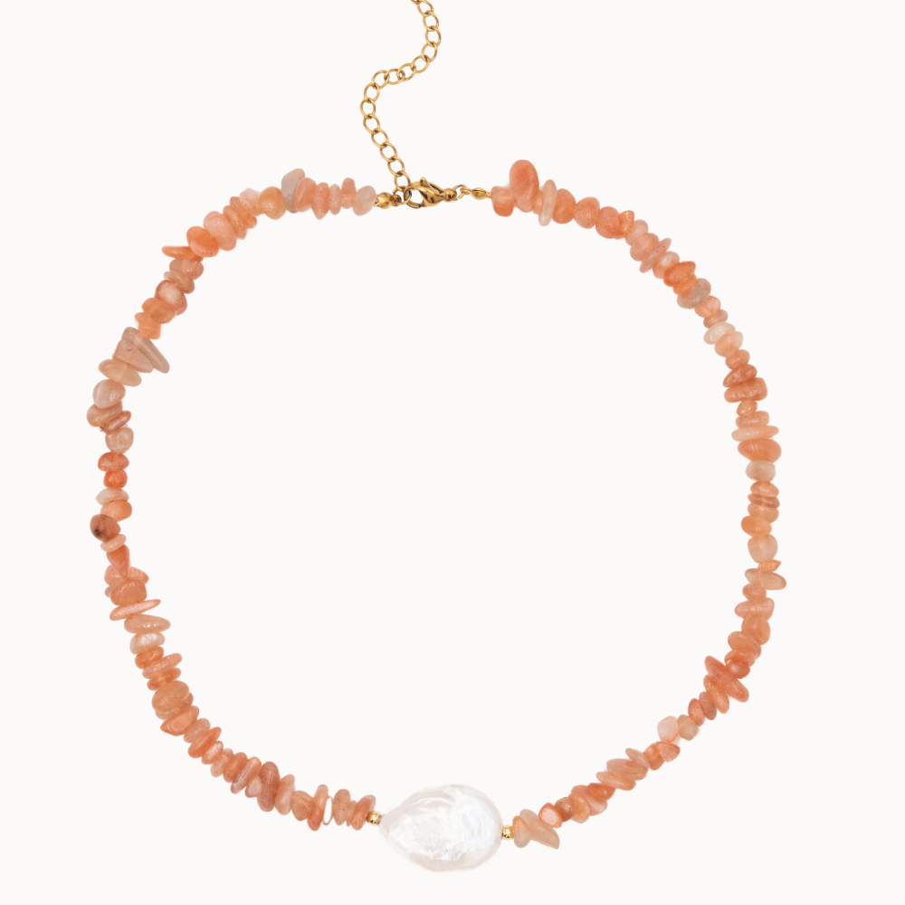 Collier Layla - Aventurine Rose