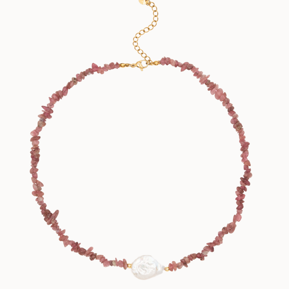 Collier Layla - Tourmaline Rose
