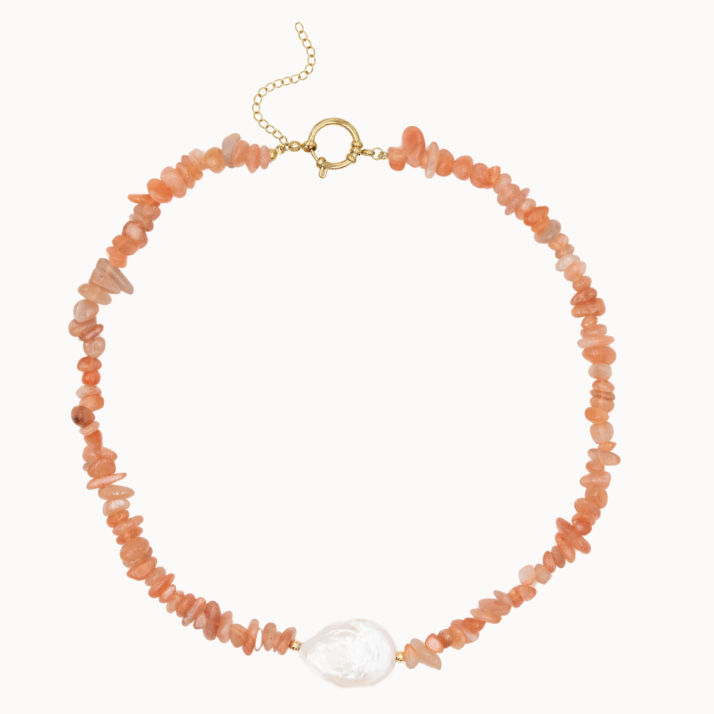 Collier Layla - Aventurine Rose