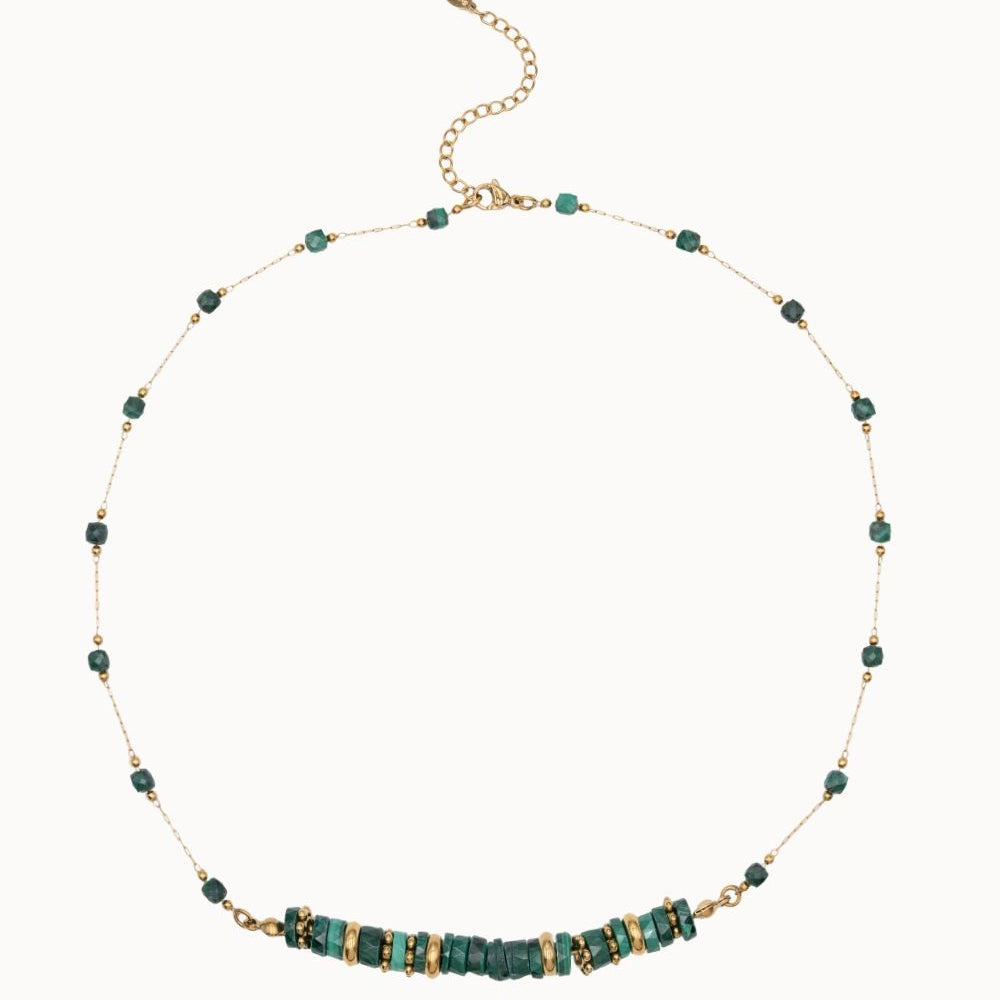 Collier Gaïa - Malachite