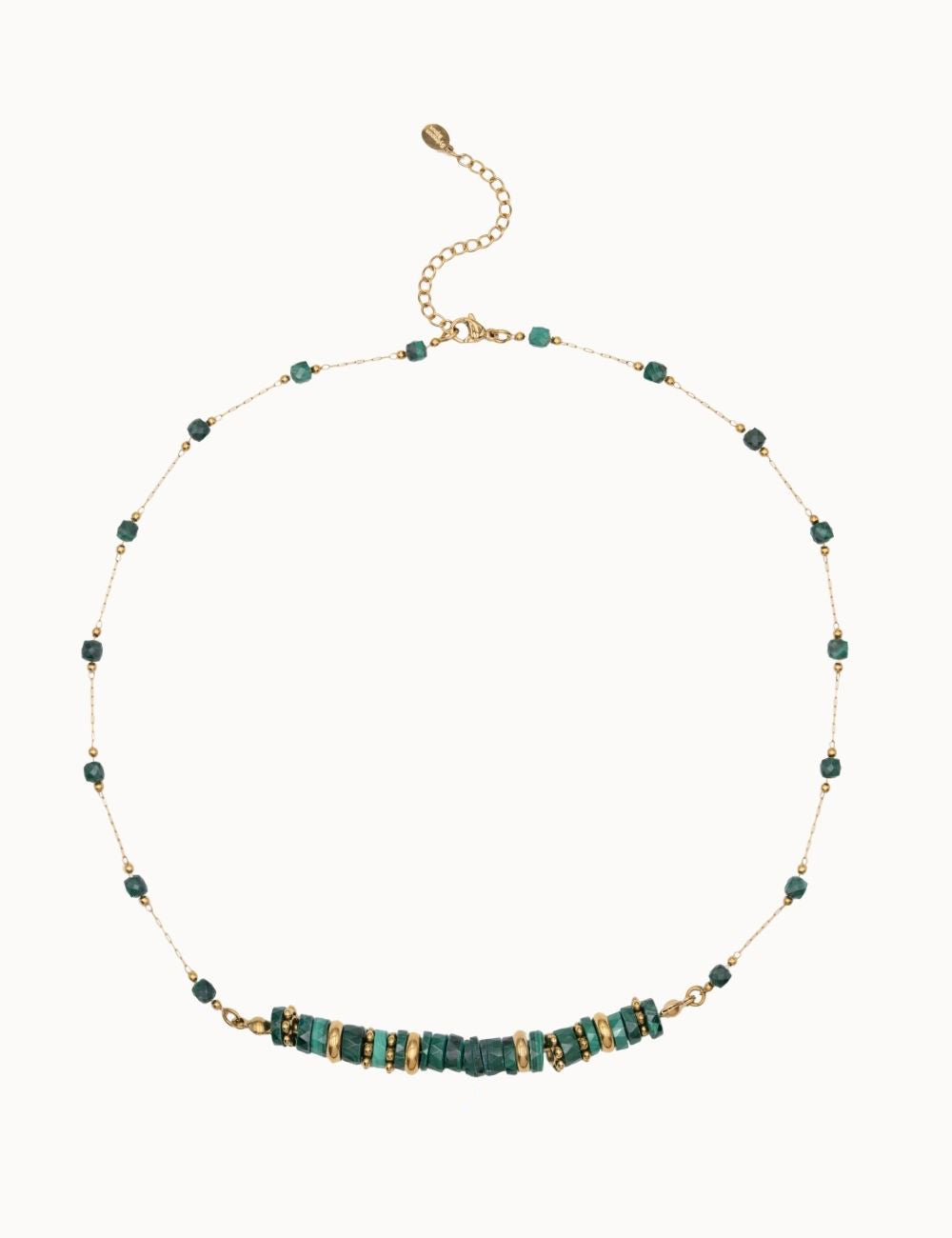 Collier Gaïa - Malachite