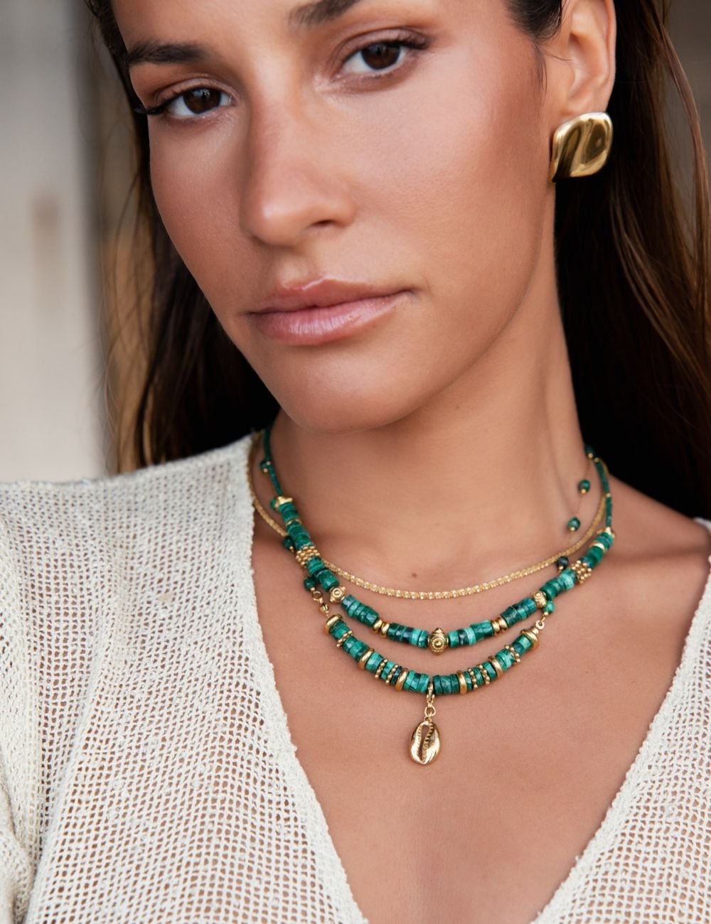 Collier Amalia - Malachite