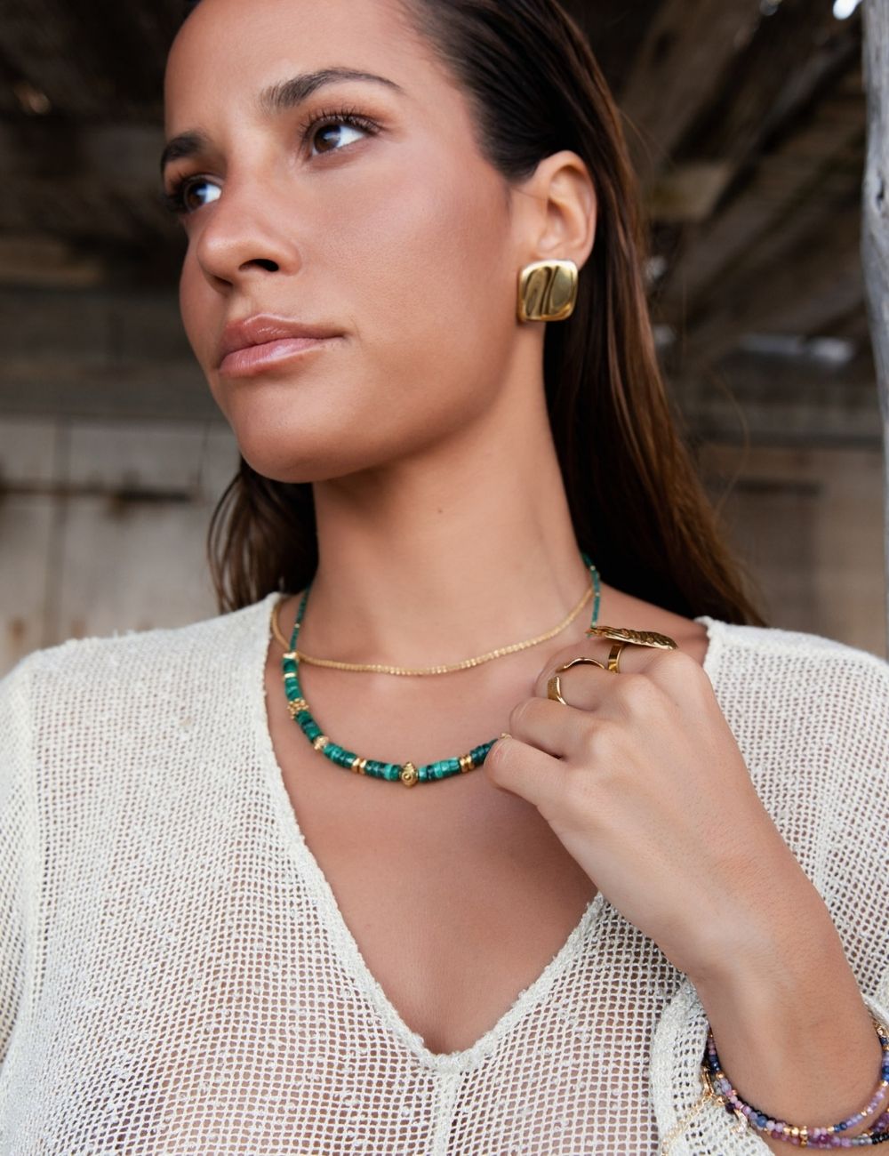 Collier Amalia - Malachite