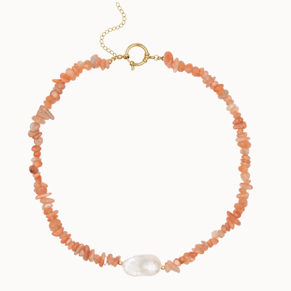Collier Nelia - Aventurine Rose