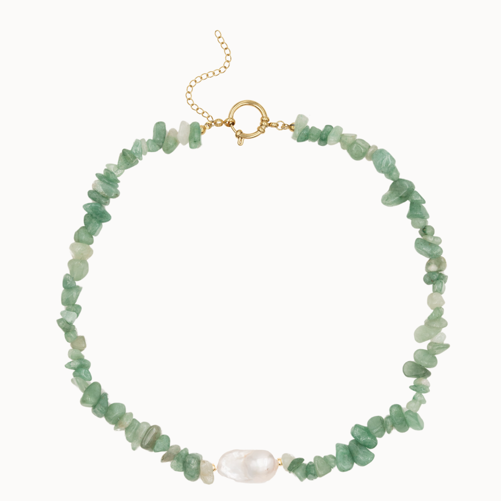Collier Nelia - Aventurine Verte