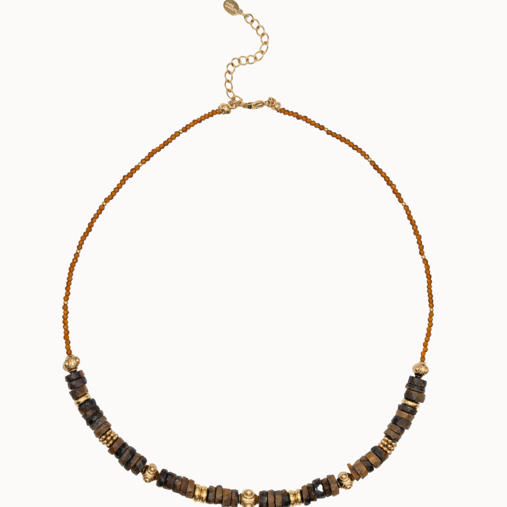 Collier Amalia - Oeil du tigre