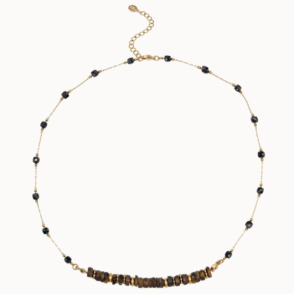 Collier Gaïa - Oeil de tigre