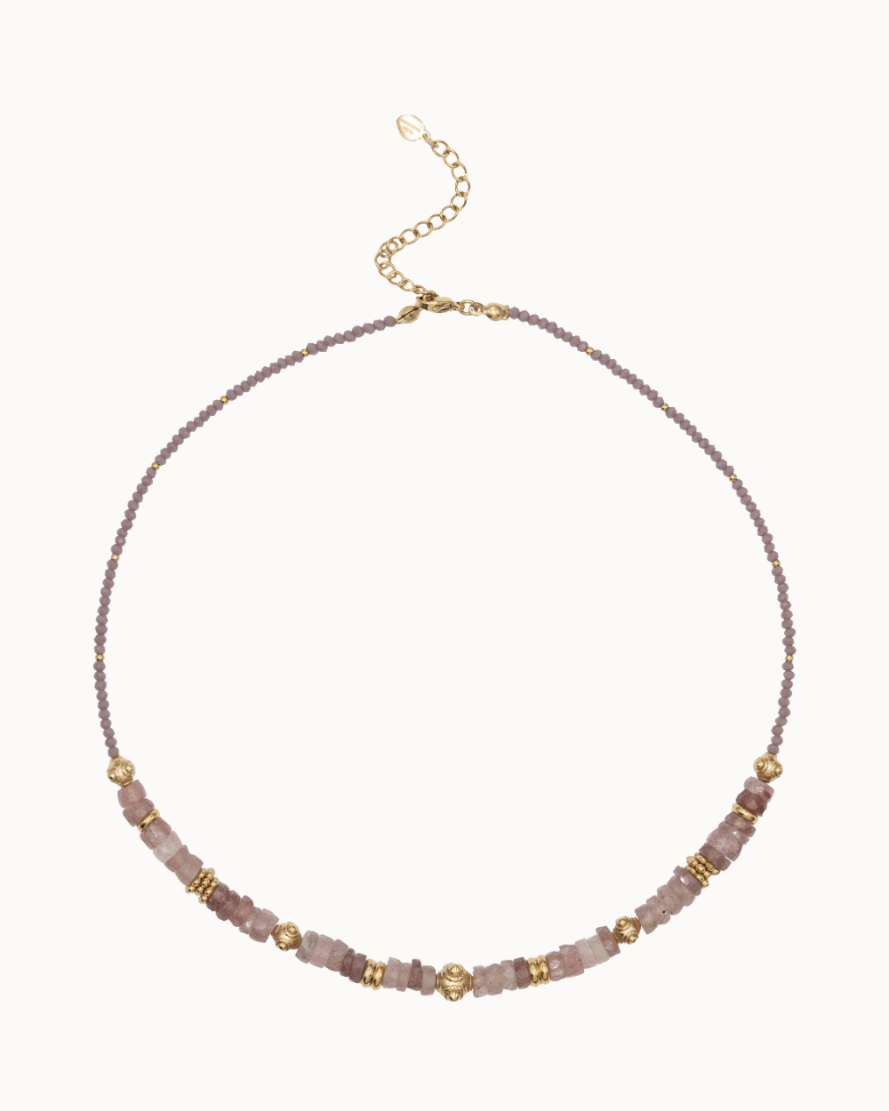 Collier Amalia - Quartz Fraise