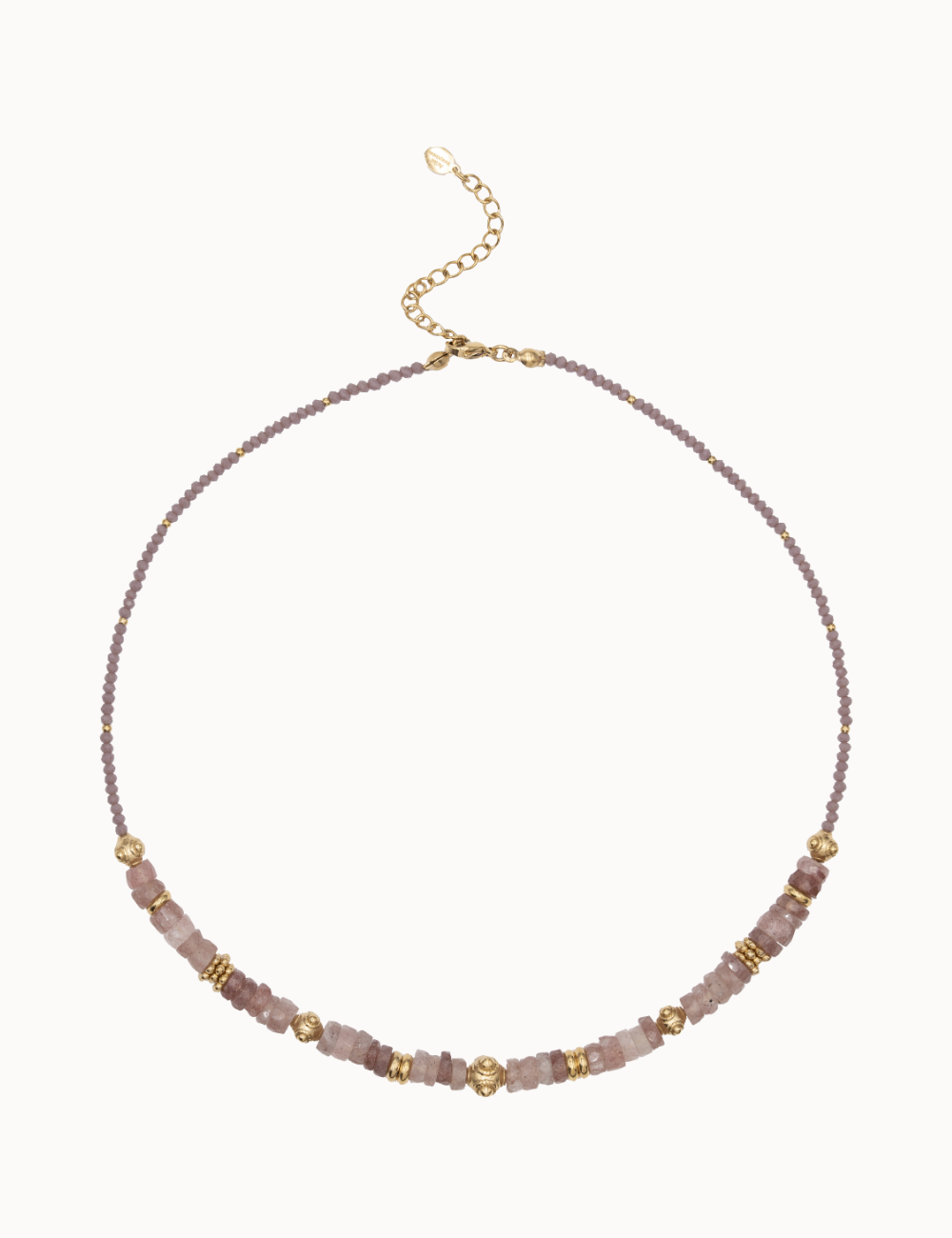 Collier Amalia - Quartz Fraise