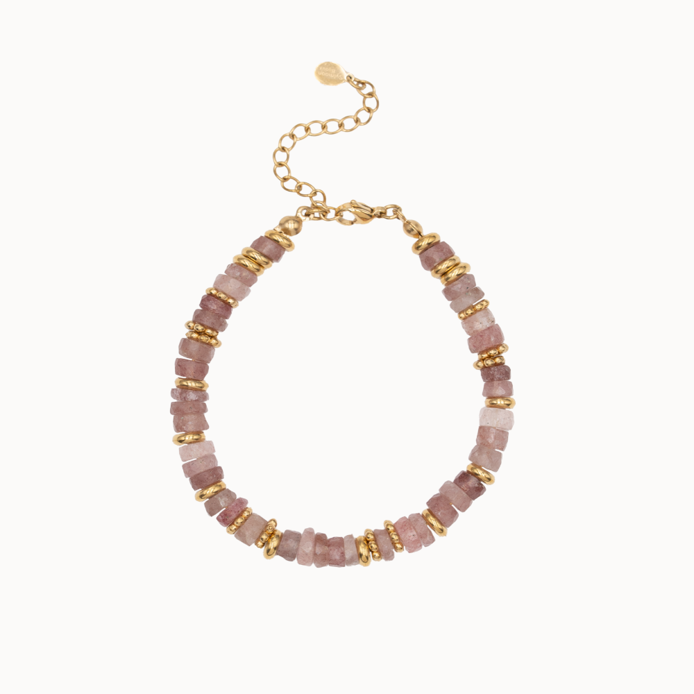 Bracelet Amalia - Quartz Fraise