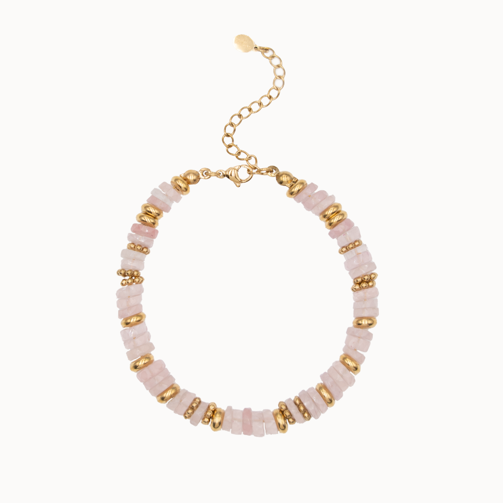 Bracelet Amalia - Quartz Rose