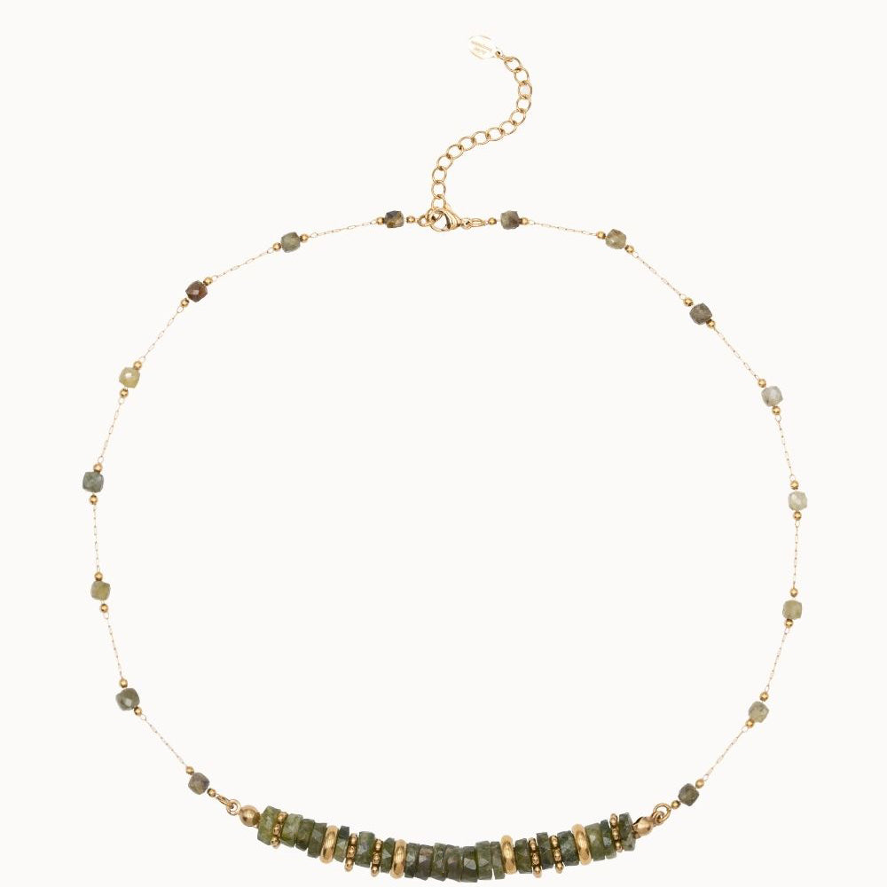 Collier Gaïa - Vessonite
