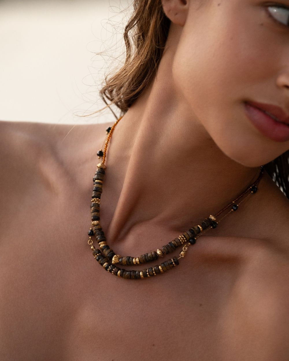 Collier Amalia - Oeil du tigre